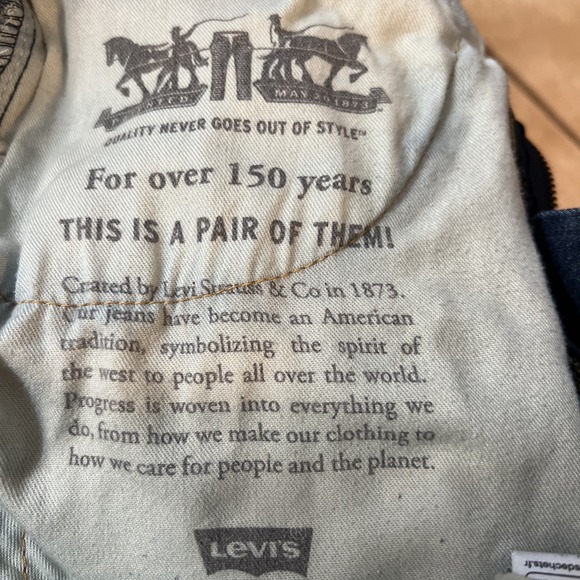 Levi Strauss Co 512 Slim Taper Jeans Blue Wash Mens W32 L32 - Picture 2 of 10